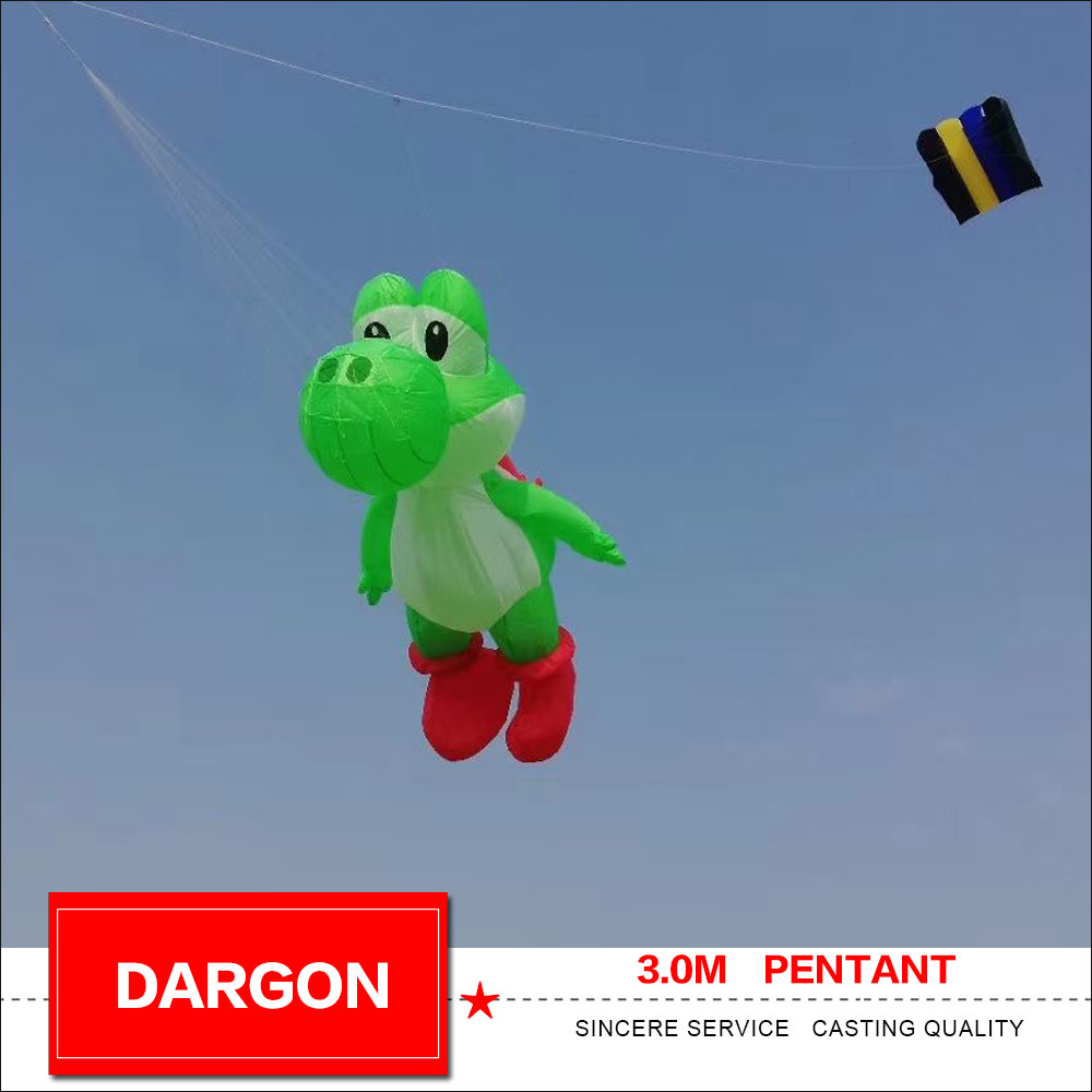 Kite dargon Pentant 3m 펜던트 소프트 공기주입식 연, 3D 솔리드 야외 재미있는 장난감 연 축제 쇼 연
